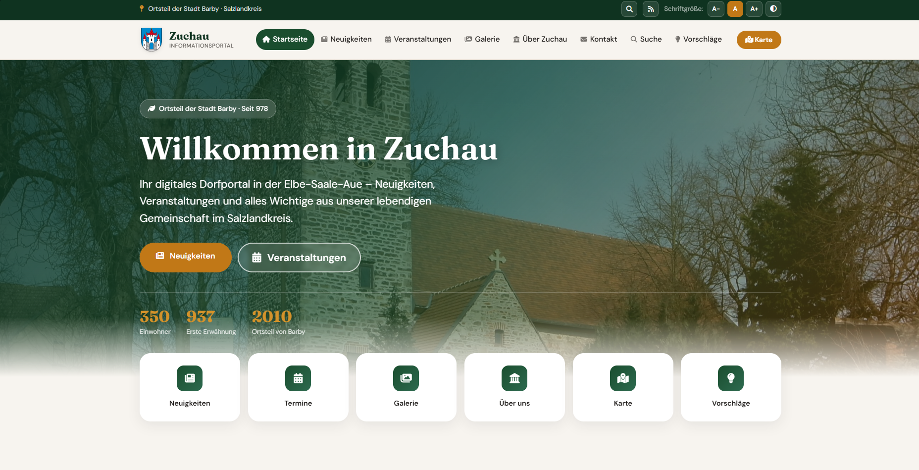 Mehr Übersicht, mehr Funktionen, mehr Zuchau